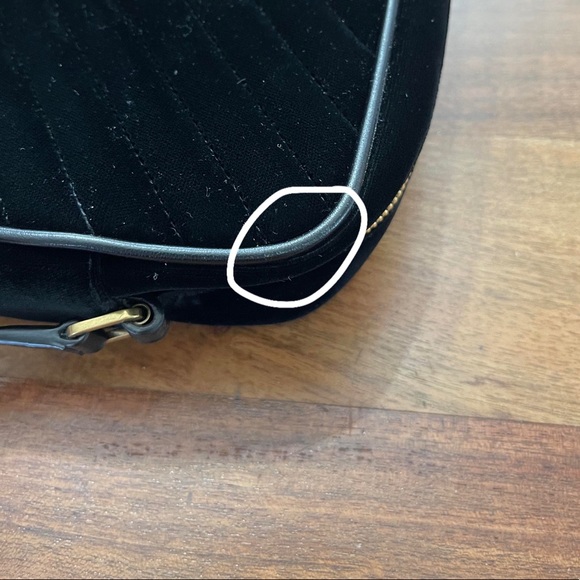 ❌SOLD❌ Saint Laurent Lou camera bag black velvet - Picture 14 of 16